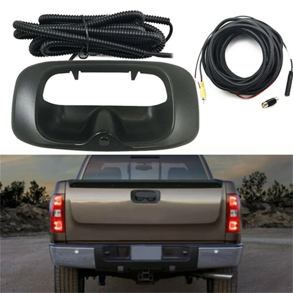 

Tailgate Replace Rear View Camera Car Backup Tailgate Handle Camera for Chevy Silverado and GMC Sierra Years 1999-2006