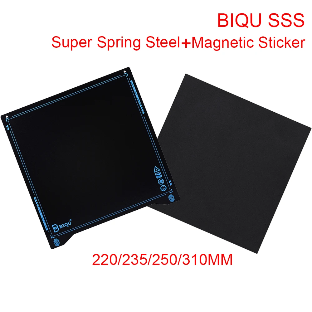 Листовая сталь и магнитная наклейка BIQU SSS Super Spring запчасти для 3D принтера Flex 220/235/310