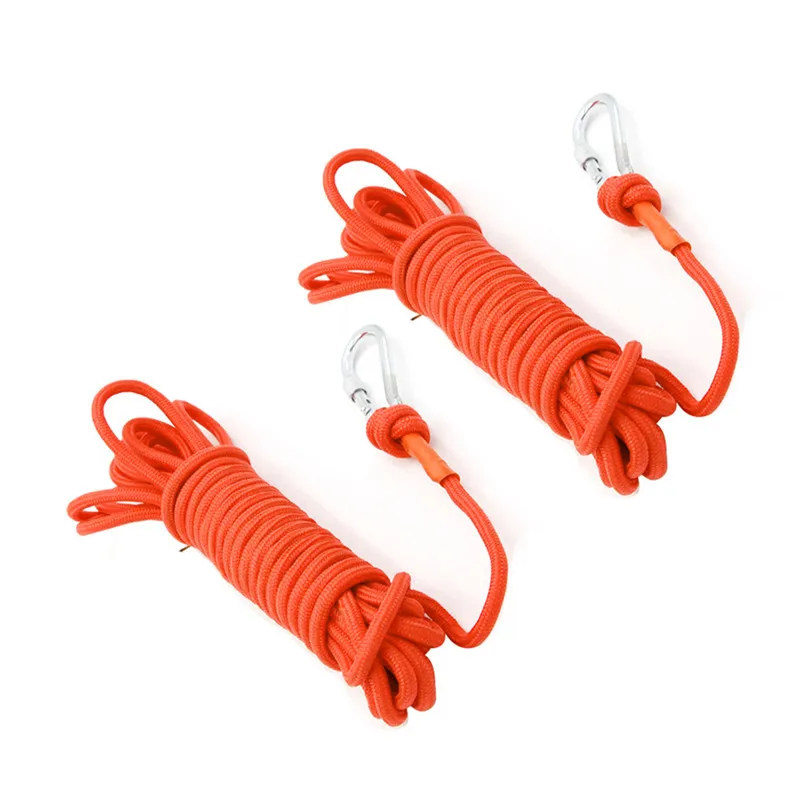 10-30M Outdoor Emergency Climbing Rope Wear Resistant Safety Camping Hiking Rescue 6-8 Mm Accessory Tool with Hook | Спорт и
