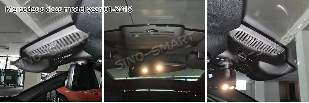 SINOSMART Novatek 96658 автомобильный Wifi DVR для Mercedes Benz CLS GLS S класс S350/S400/S500/S600/S40 W222 управление приложением SONY IMX323