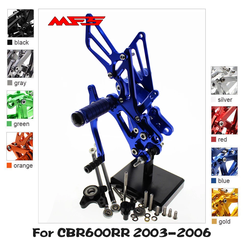 Регулируемые подножки для мотоцикла MFS Honda CBR6000RR 2003 2004 2005 2006 CBR 600RR | Автомобили и