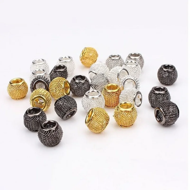 MEIBEADS 10 шт./лот модные большие отверстия пустотелые металлические разделительные