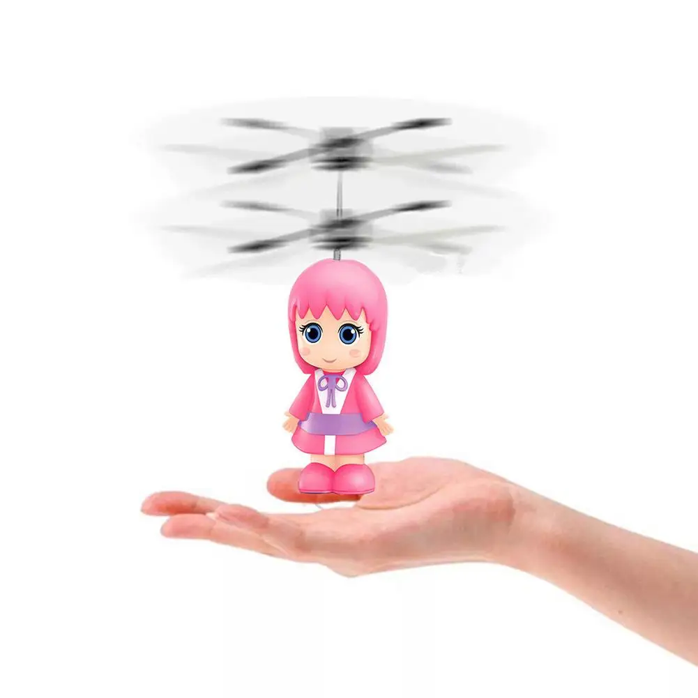 Helicopter Toys  Rechargeable LED Infrared Induction Flying Figurine Toy  Hand Control Hovering Helicopter Toys For Kids Christ
