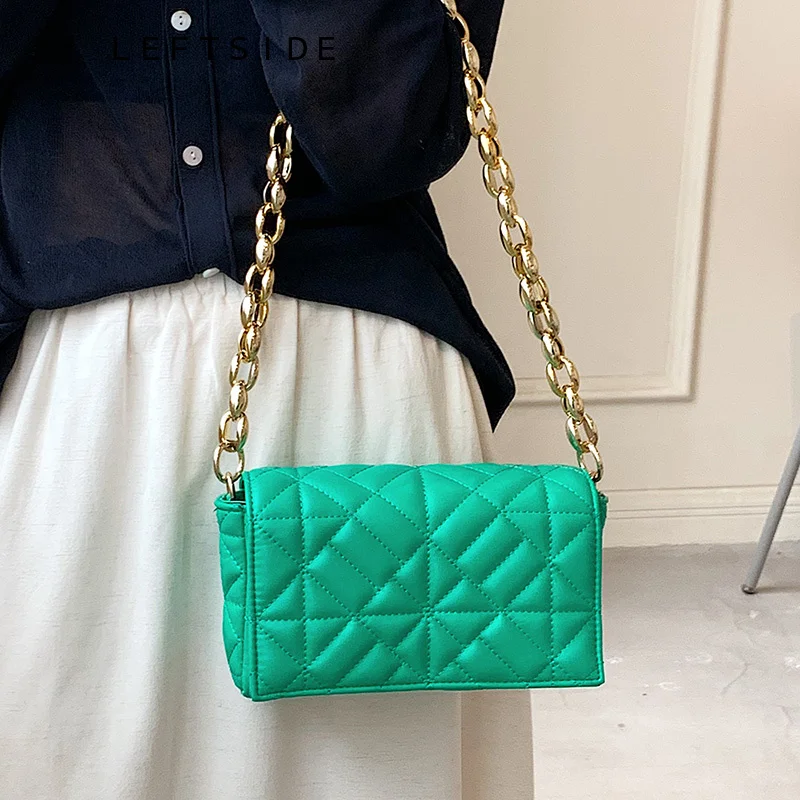 

Новинка, дизайнерская Маленькая женская сумка на плечо из искусственной кожи с плотной цепочкой и откидной крышкой, женская летняя сумка на...