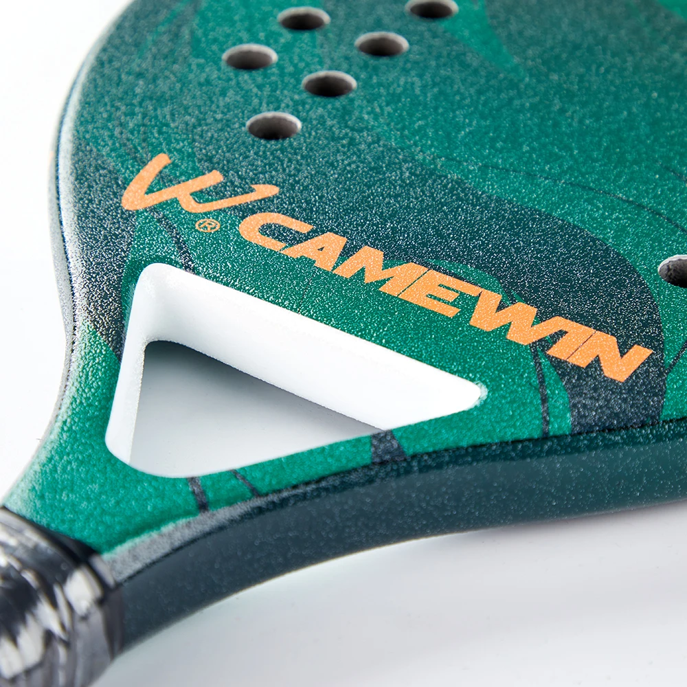 Camewin New Professional Full Carbon Beach Tennis Paddle Racket Raqueta For Adult With Bag-40 | Спорт и развлечения