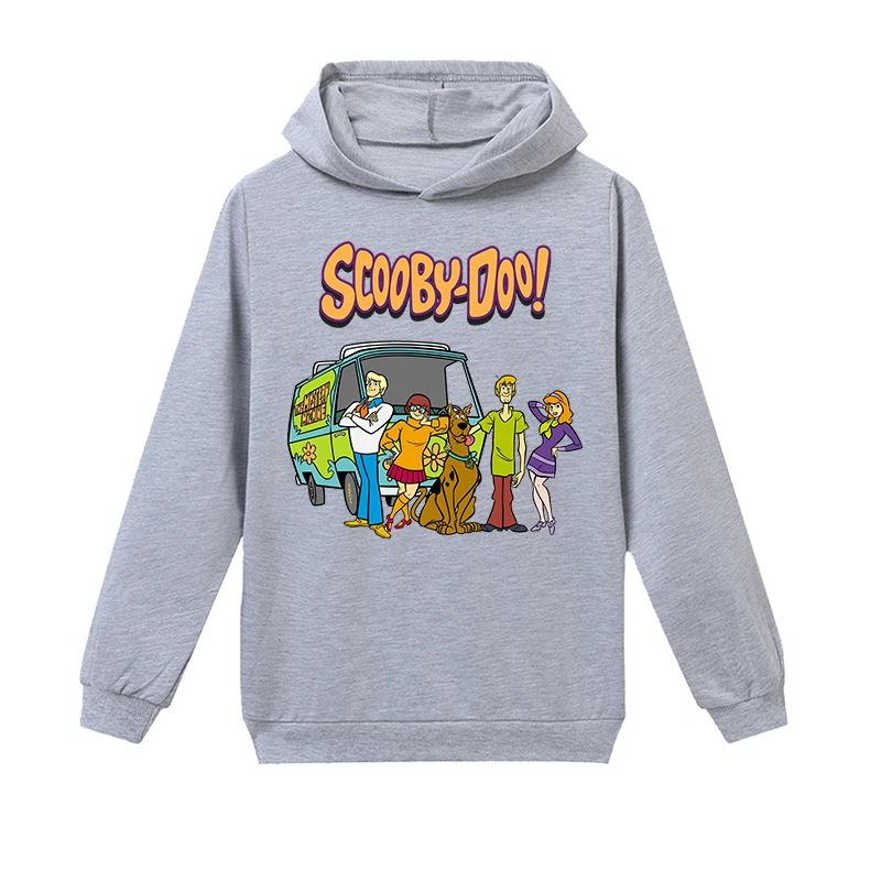 

Spring Autumn Scooby Doo Boys Clothes Children Cartoon Hoodies for Teen Girls Mystery Machine Print Funny Dog Kids Sweatshirt