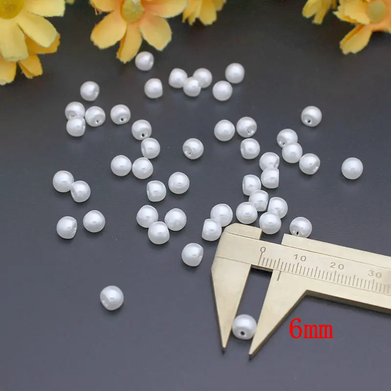 100 шт. перламутровые пуговицы 6 мм круглые кнопки для рукоделия оптом товары