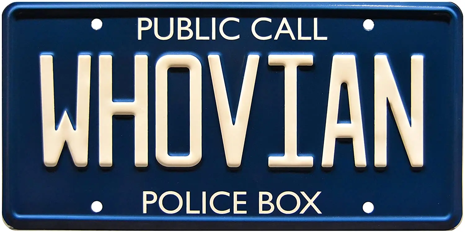 

Whovian | Metal License Plate