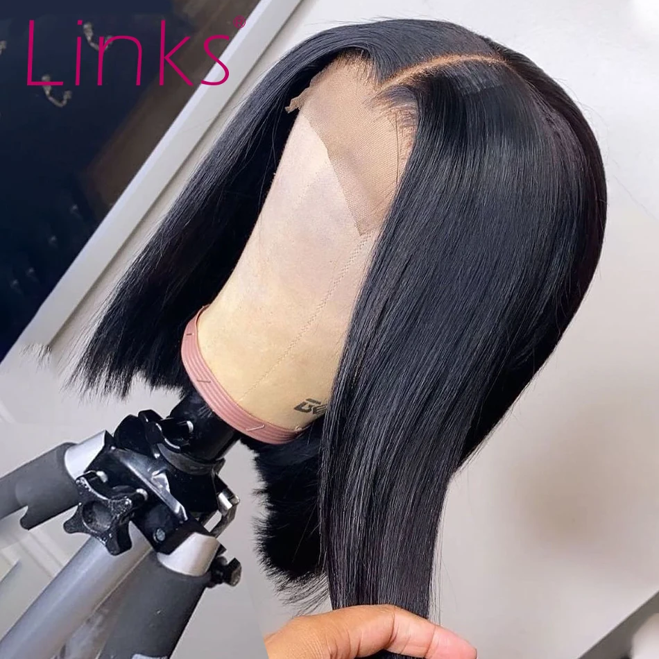 Ссылки бразильские прямые волосы Синтетические на кружеве парики из натуральных