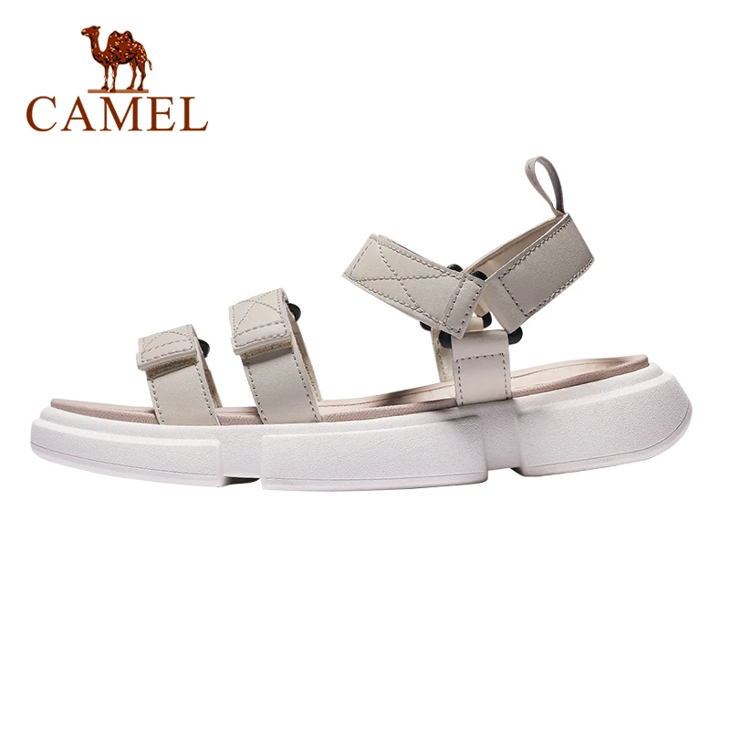 CAMEL 2021 New Style Summer Sports Sandals Women Casual Soft Bottom Non-slip Flat Beach Sandals Ladies Shoes Female