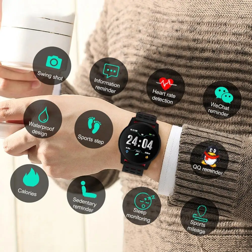 Смарт браслет Мониторинг Артериального давления кислорода пульса IP67