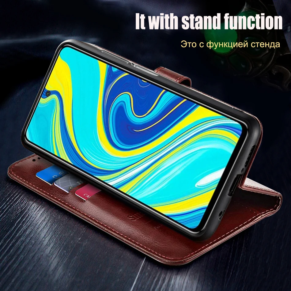 Флип-чехол для телефона Xiaomi Redmi Note 9s чехол-бумажник 9 Pro Max кожаный чехол-книжка с