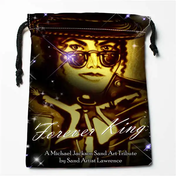 Пользовательские печати Майкл Джексон сумки для покупок на шнурках дорожный