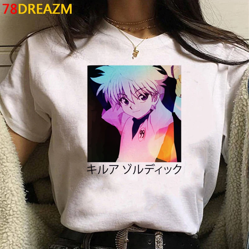 

Hunter x Hunter хоть хисока Футболка мужская пара размера плюс одежда для пар kawaii эстетическое футболка кепки, кепки в стиле белая футболка