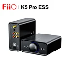 Настольный ЦАП-усилитель для наушников FiiO K5 Pro ESS с чипом ES9038Q2M, декодирование XMOS, PCM 768k DSD512, 1,5 Вт, большая мощность, 3 уровня усиления