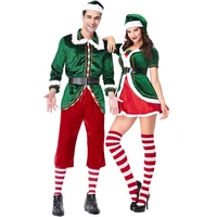 umorden adult elf costume women men christmas santa helper costumes cosplay fancy dress