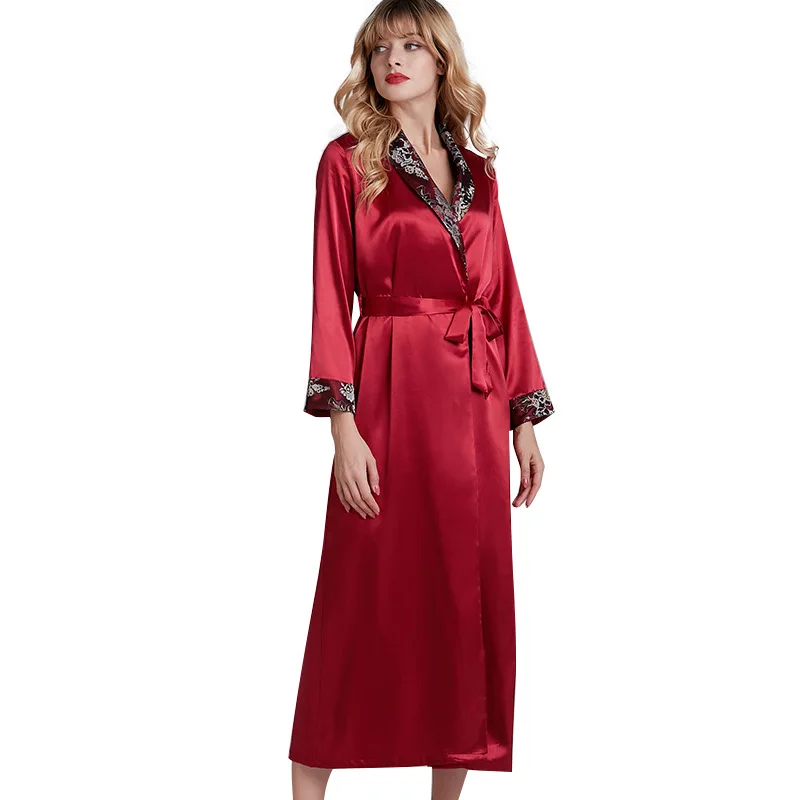 

2021 New Long Sexy Lingerie Robe Roupa Dormir Feminina 21113