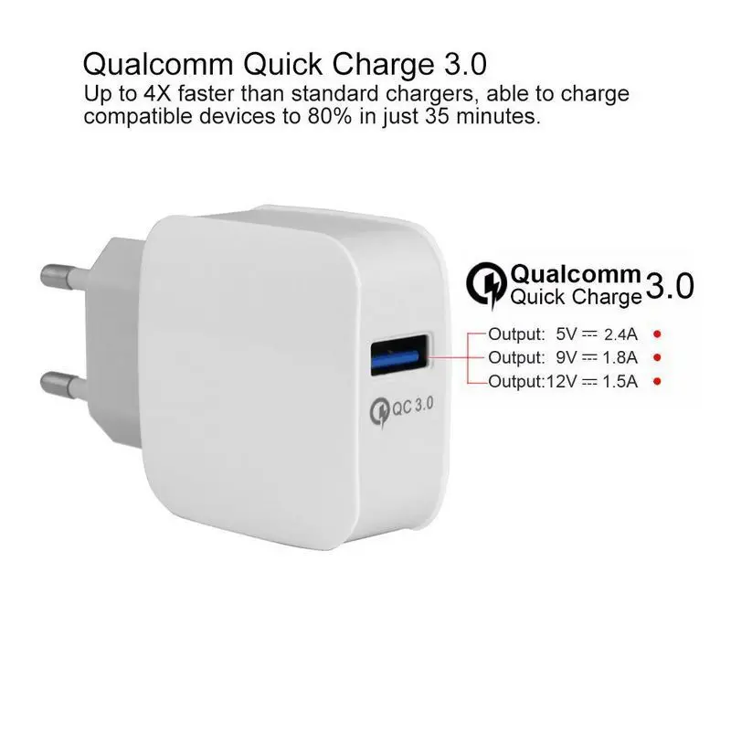 Zfifimy Quick Charge 3 0 10 Вт дорожное Быстродействующее зарядное устройство для IPhone 11 XI R MAX
