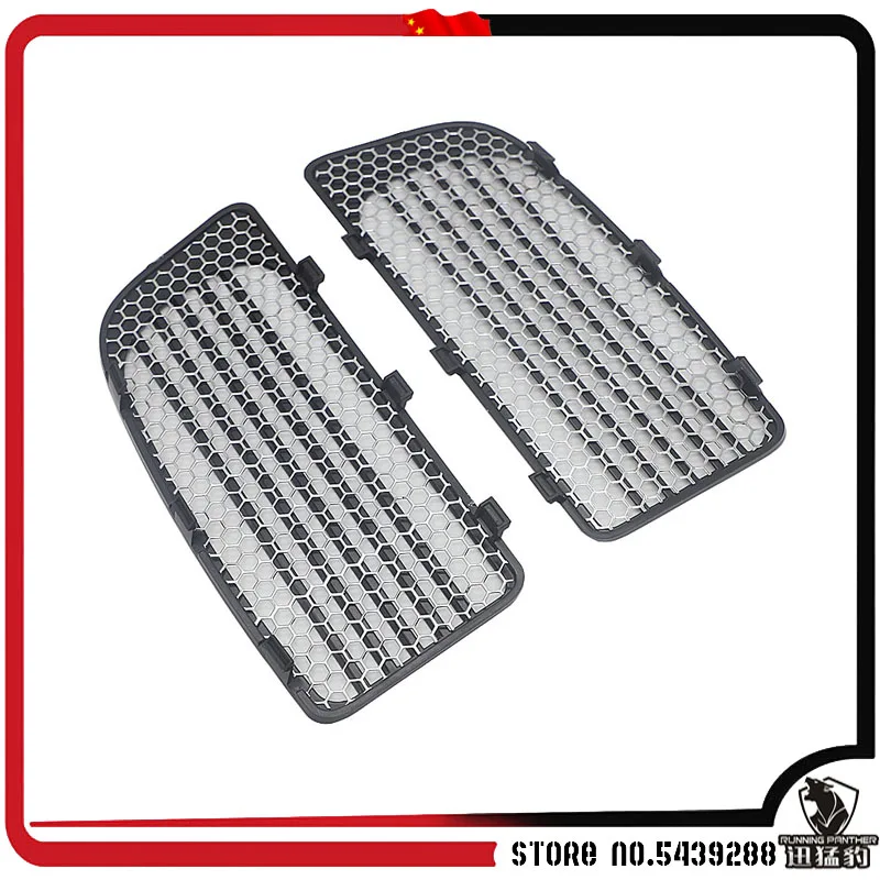 

Radiator Grill Lower Fairing Cover Chrome/Black Fits For Harley Touring Road King Street Glide Twin Cooled Models Motorcycle