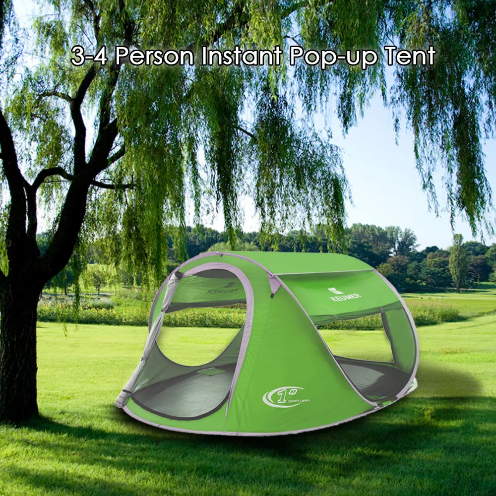 KEUMER Beach Tent Pop Up Open Large Automatic Instant Setup Easy Foldable Shelter 240* 180* 100cm with anti-UV Coating Camping