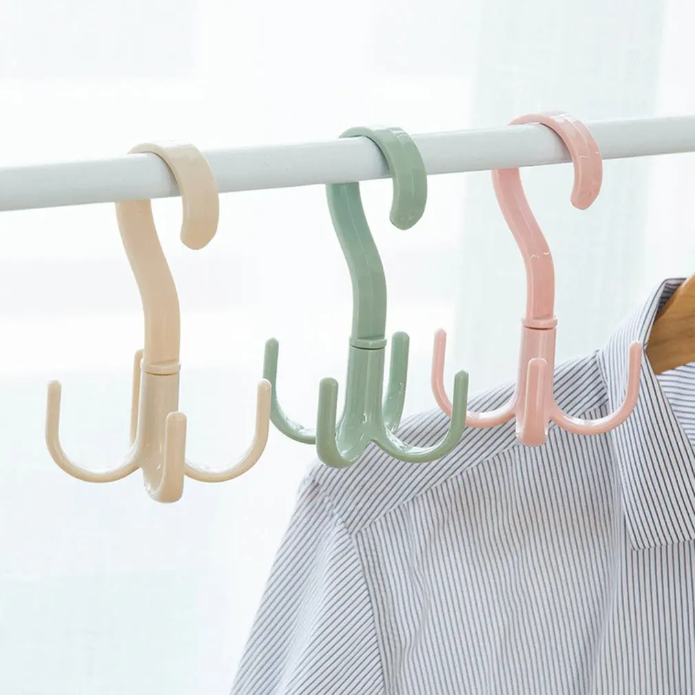

360 Degree Rotatable Cabinets Clothes Rack Handbag Holder Shelf Tie Belt Shoes Hanging Rack Scarf Hanger for Wardrobe