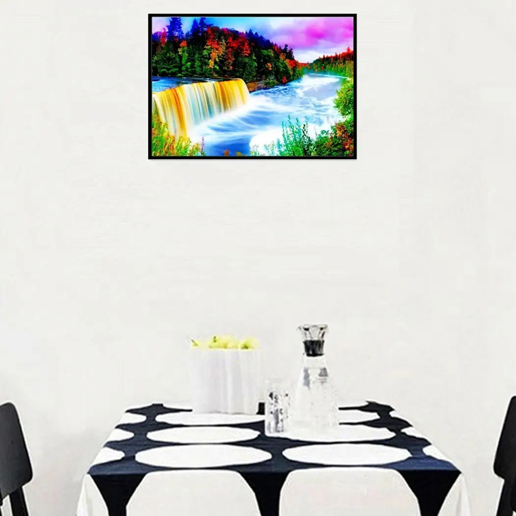 DIY горный хрусталь пейзаж живопись набор вышивка кристаллами вышивки крестом как