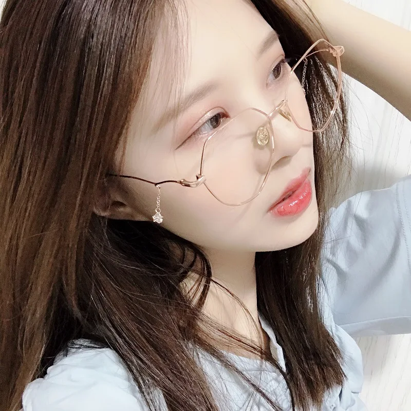 Анти синее излучение винтажные женские круглые очки подвеска с пентаграммой