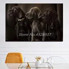 Картины на холсте с изображением животных, собаки, даты, даты, картины для гостиной, постер на стену, домашний декор