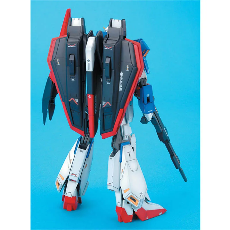 Оригинальный Bandai MG 1/100 MSZ 006 ZETA Z 2 0 с пусковой площадкой Gundam сборка экшн фигурок