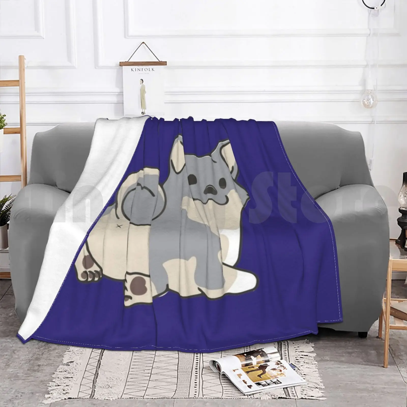 Одеяло Шведский Vallhund Bum-Gray Tail 2951 Dog Sv Cattledog