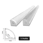 Угловой светодиодный профиль из алюминия, 12 мм, 2-30 комплектов