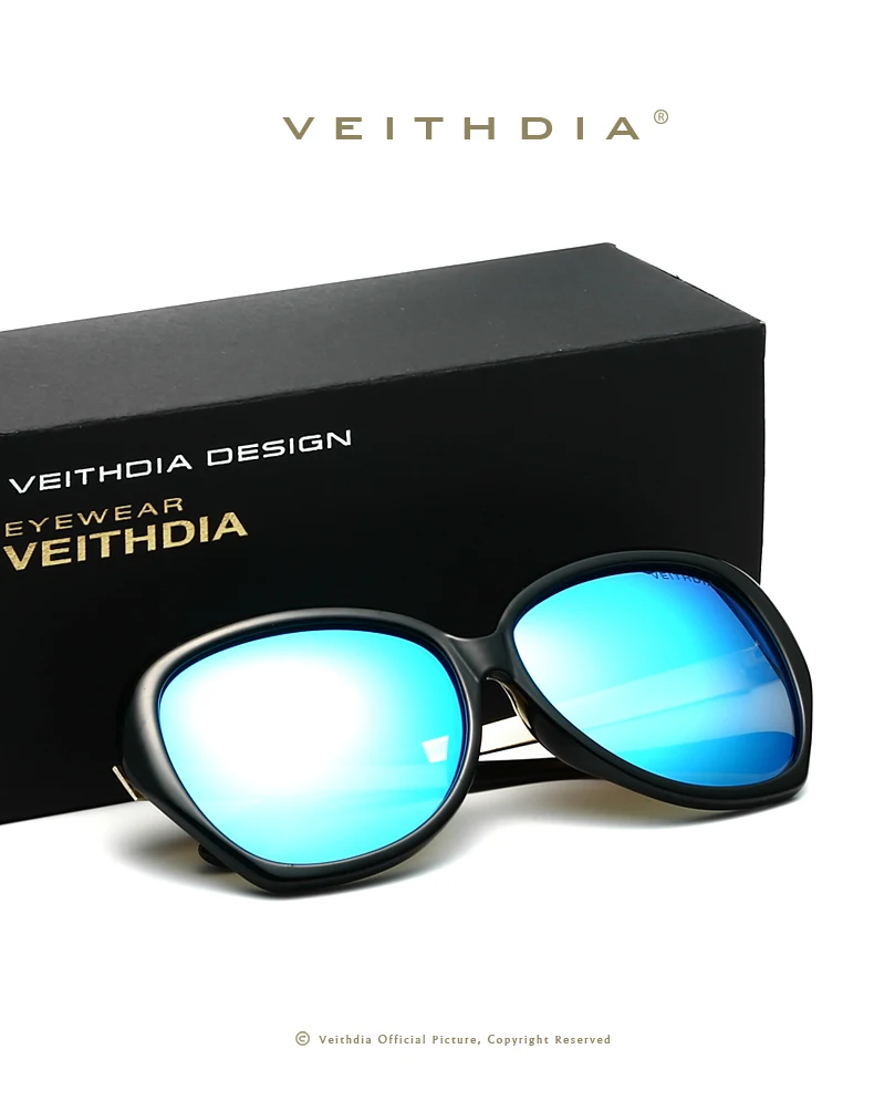 VEITHDIA леопардовые Ретро стиль TR90 женские солнцезащитные очки поляризационные для