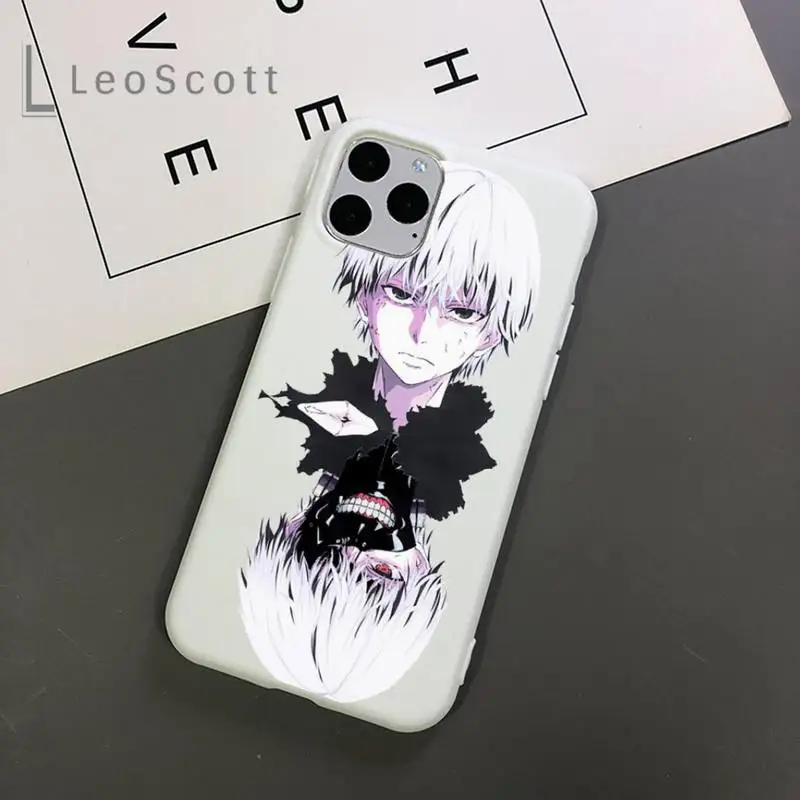 

Tokyo Ghoul Japan Anime Horror Phone Case Candy Color for iPhone 11 12 mini pro XS MAX 8 7 6 6S Plus X 5S SE 2020 XR