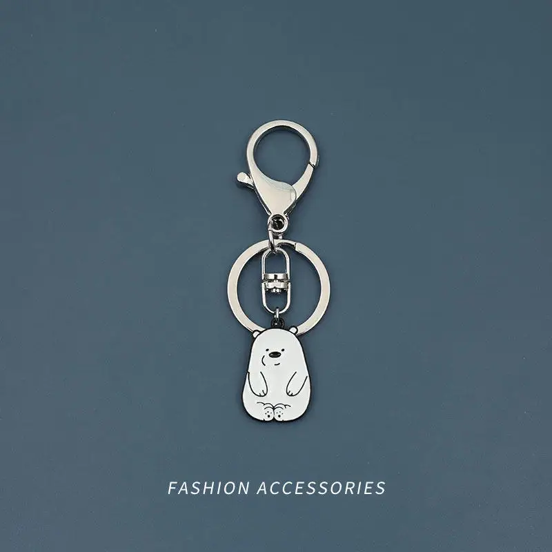 

Sell Like Hot Cakes Panda Lovely Keychain Cartoon Creative Gift Bag Pendant pearl Accfashion Essorie Car Keys Airpods Keyring