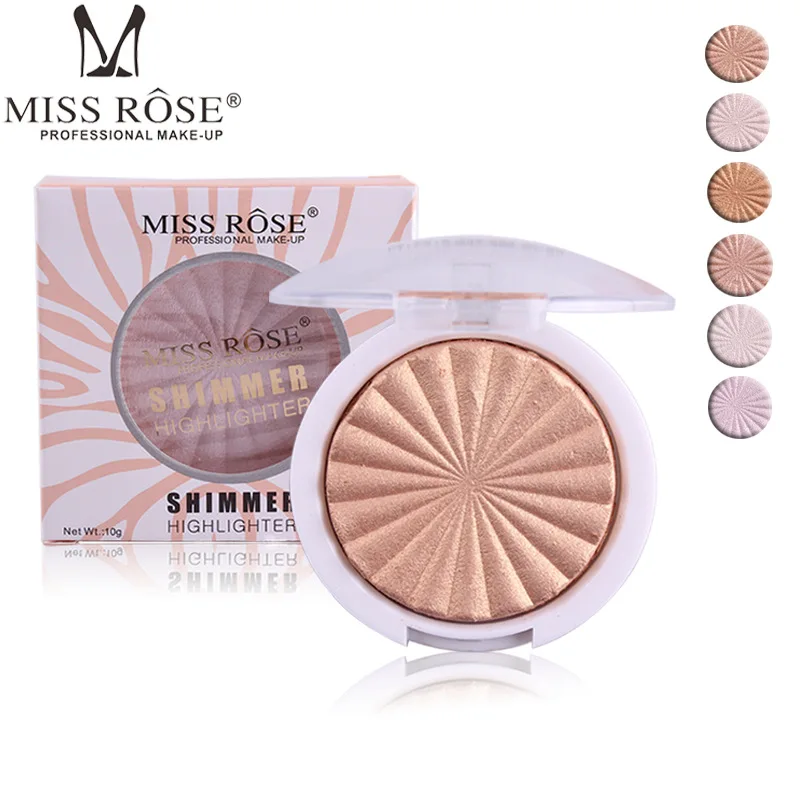 

Miss Rose Monochromatic Stereo Pearl Repair Face Bright Muscle Repair Powder Lasting Highlight Gloss Powder Girl