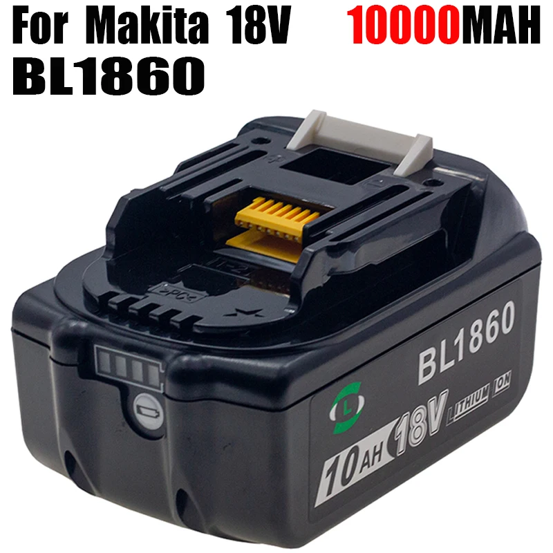 

For Makita 18V 10Ah Battery Electric Drill Tool Rechargeable Li-Ion10000mAh BL1840 BL1850 BL1830 BL1860B LXT400 18650 Batterij