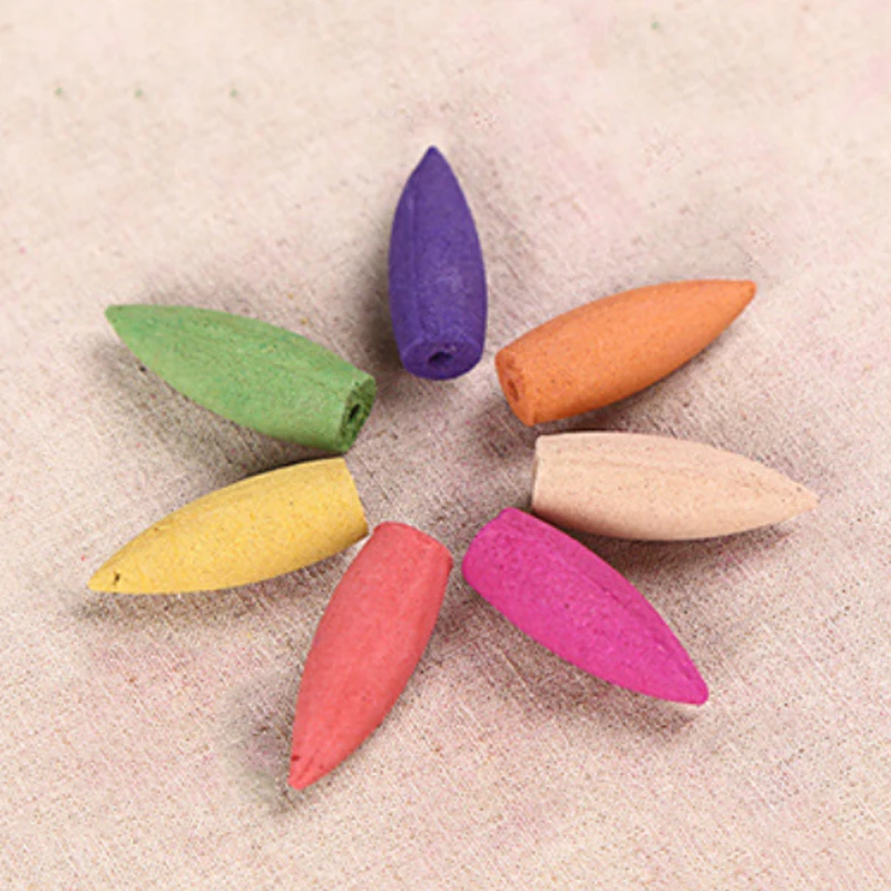 40 шт. конусы для благовоний с ароматом жасмина лаванды розы лимона чая|Благовония