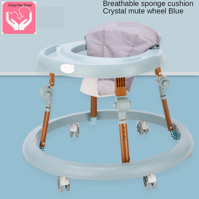 

Baby Walker 6-24 Months Male Baby Girl Child Hand Push Can Sit Anti-o Type Leg Rollover Multifunctional Walker for Infant