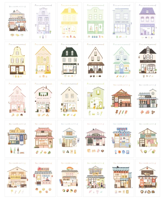 

143mmx93mm happy store paper postcard(1pack=30pieces)
