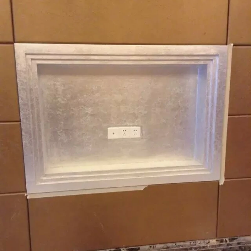 Листовой лист из алюминиевой фольги с имитацией серебра 16 х16 см 100