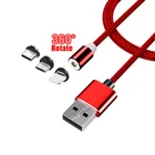 Магнитный Кабель USB 3,0 Type C, мобильный телефон, быстрая зарядка, Магнитный зарядный кабель для iPhone 11 Pro Xs max Xiaomi mi 9t Redmi 7a K20