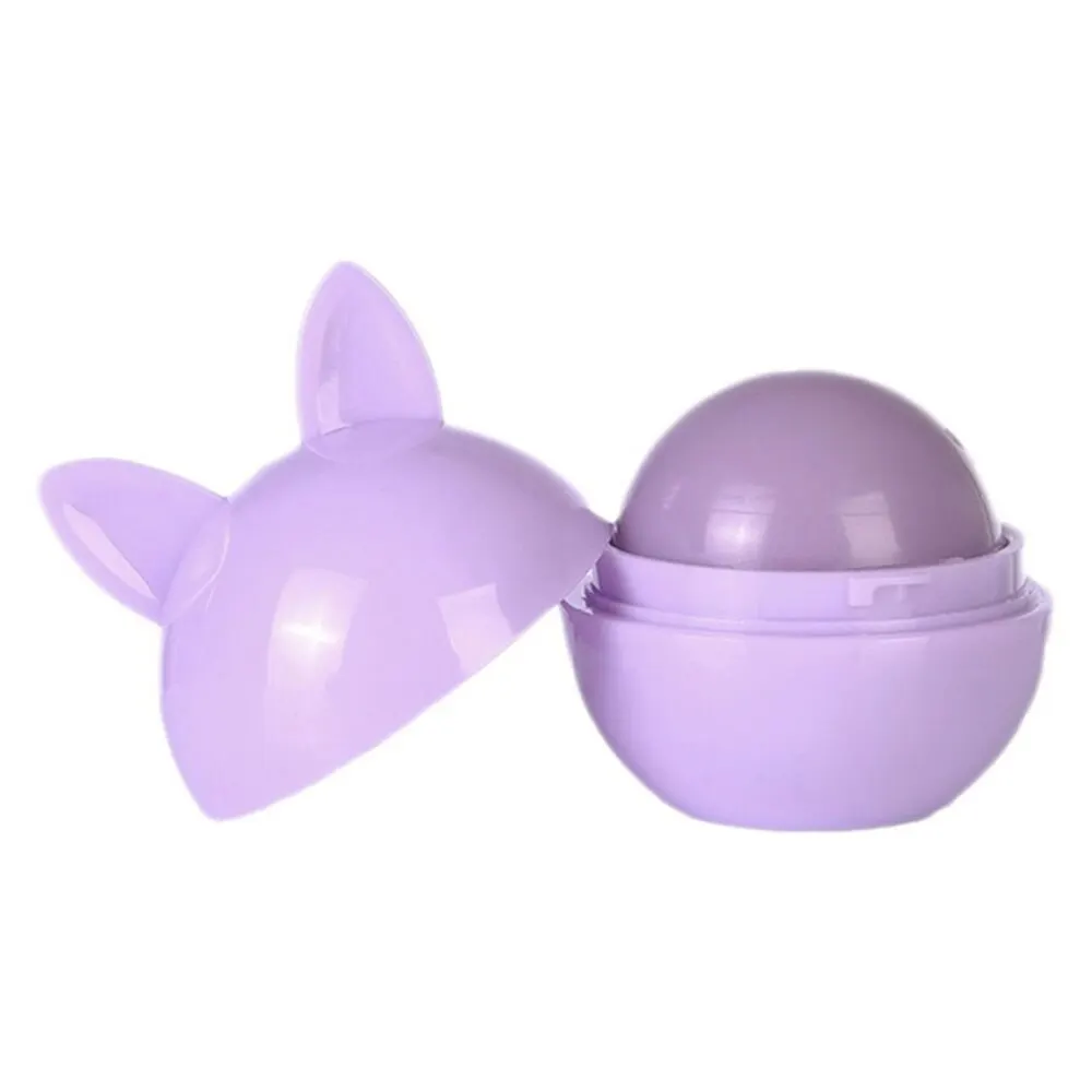 Rabbit purple МИЛЫЙ натуральный бальзам для губ шар для макияжа в форме balsamo labial женское увлажняющее средство для макияжа зимняя защита Губ Косметический бальзам питательный - Цвет: Rabbit purple