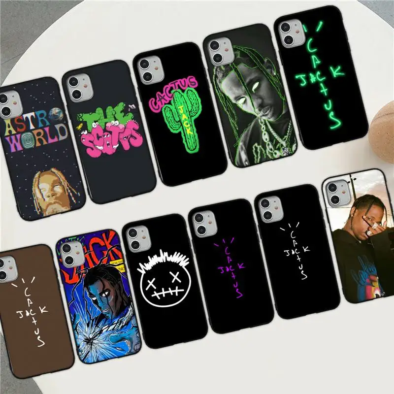 cactus jack Travis Scott hiphop fashion Phone Case for iphone 13 8 7 6S Plus X 5S SE 2020 XR 11 12 mini pro XS MAX