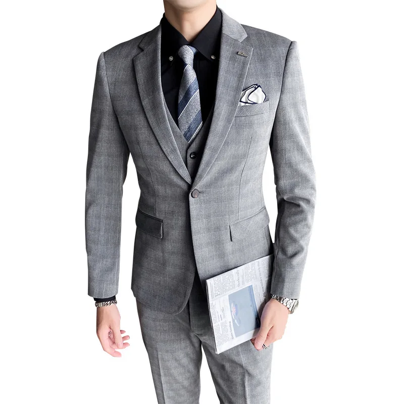 

the new during the spring and autumn 2020 han edition cultivate morality men's professional groom marry the best man