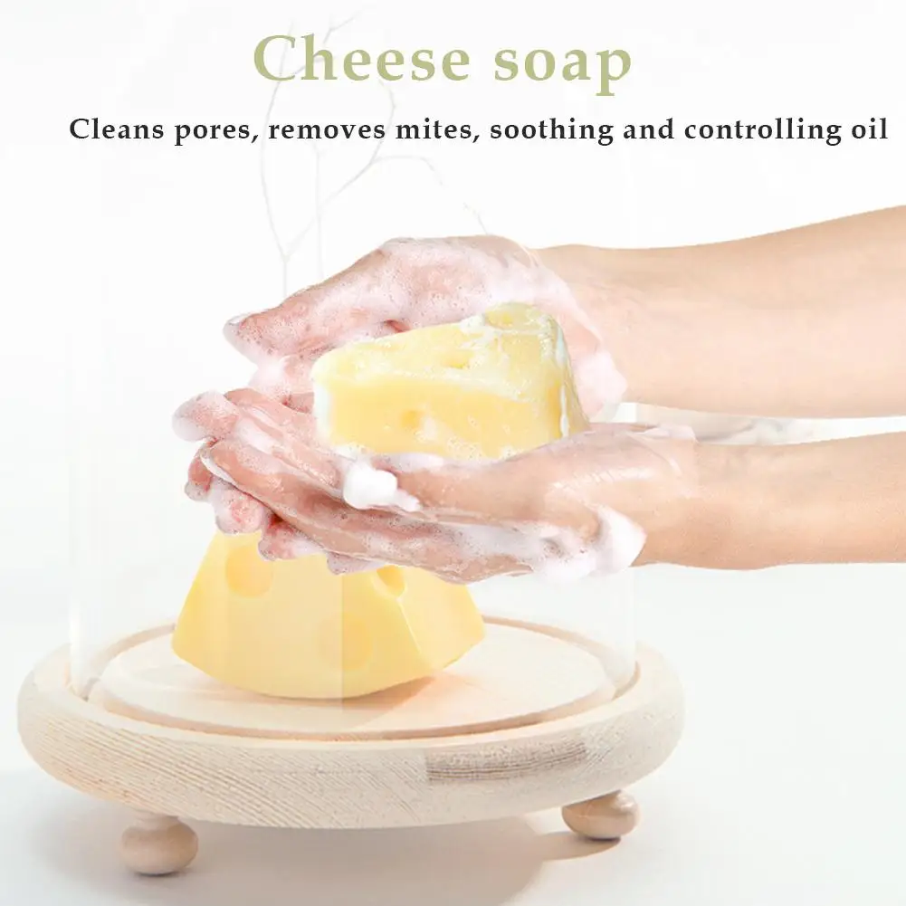 Cheese Soap Handmade Cleansing Moisturizing Oil Control Wash Facial Removal Pimple Pores Acne Treatment Face Care | Красота и