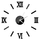 Часы настенные кварцевые в современном стиле, большие декоративные часы с кварцевой иглой, украшение для гостиной, акриловые наклейки в европейском стиле