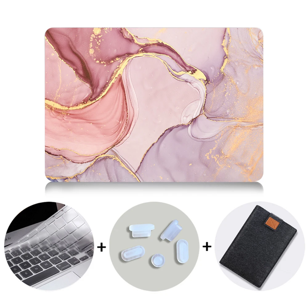MB02 MTT Мрамор чехол для ноутбука Macbook Air Pro retina, возрастом 11, 12, 13, 15 с сенсорной панелью жесткий чехол для macbook pro 13,3 дюймов чехол для ноутбука Funda - Цвет: MB02