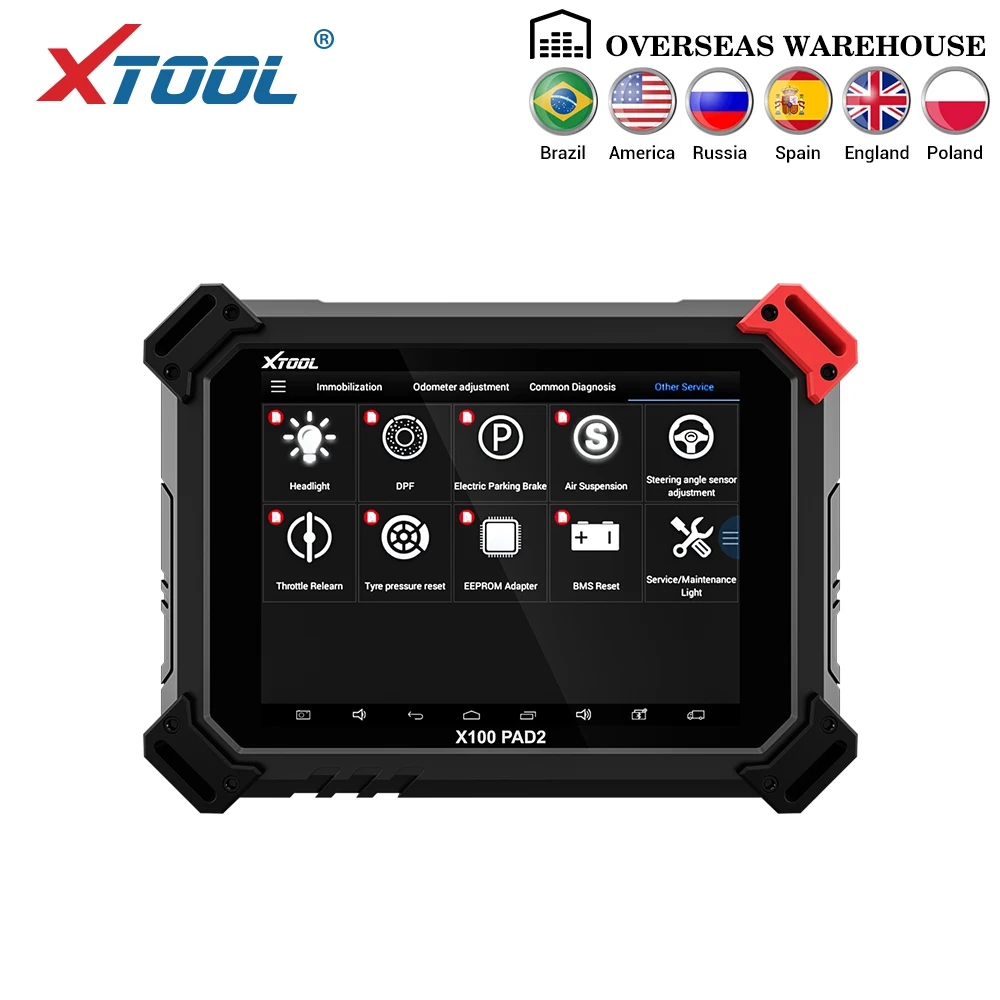 X100 PAD2 OBD2 авто ключ программист одометр коррекция инструмент считыватель кода автомобиля диагностический инструмент со специальной функцией обновление онлайн