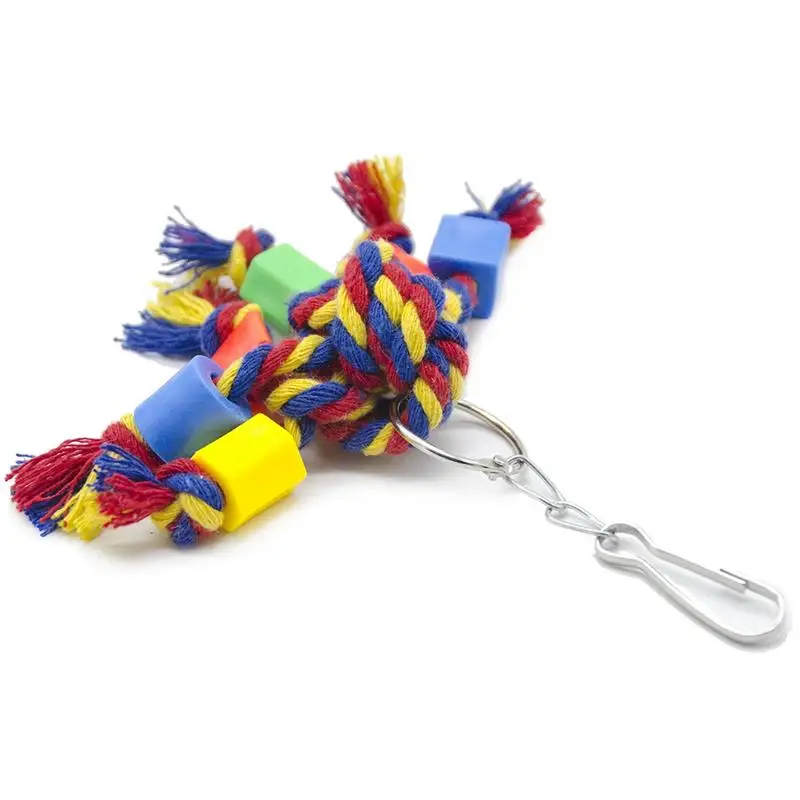 

Bird Chewing Toy Funny Cotton Rope Parrot Toy Bite Resistant Bird Tearing Toy Cockatiels Parakeet Training Toy Bird Accessories