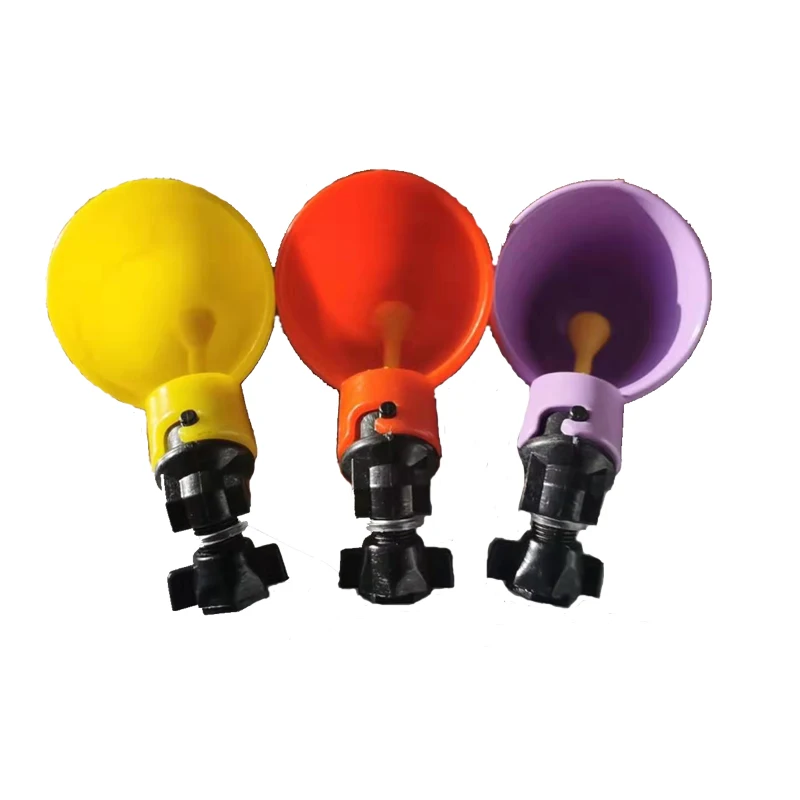 Автоматическая поилка для курицы птиц с желтым соском 4 шт. | Дом и сад